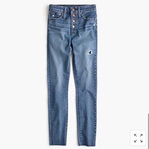 J.Crew 4 button curvy toothpick jean